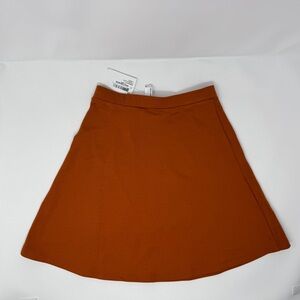 NWT Vintage 2010 American Apparel A-Line Skirt – rust Burnt Orange – Size XS